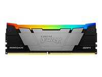 Kingston FURY Renegade RGB - DDR4 - moduuli - 32 Gt - DIMM 288 nastaa - 3200 MHz / PC4-25600 - CL16 - 1.2 V - puskuroimaton - non-ECC - musta KF432C16RB2A/32