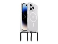 OtterBox React Series - Takakansi matkapuhelimelle - kaulanauha - MagSafe-yhteensopiva - stardust (kirkas glitter) malleihin Apple iPhone 14 Pro 77-92296