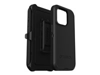 OtterBox Defender Series - Suojakotelo matkapuhelimelle - rosoinen - MagSafe-yhteensopiva - polykarbonaatti, synteettinen kumi - musta malleihin Apple iPhone 15 Pro 77-92536