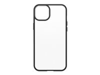 OtterBox React Series - ProPack Packaging - takakansi matkapuhelimelle - antimikrobinen - termoplastinen elastomeeri (TPE), polykarbonaatti, 50 % kierrätettyä muovia - black crystal malleihin Apple iPhone 14 Plus 77-88875