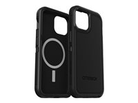 OtterBox Defender Series XT - Takakansi matkapuhelimelle - rosoinen - MagSafe-yhteensopiva - polykarbonaatti, synteettinen kumi - musta malleihin Apple iPhone 15 77-92971