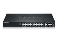 Zyxel XGS2220 Series XGS2220-30 - Kytkin - L3 access, NebulaFLEX Cloud - Hallinnoitu - 24 x Gigabit Ethernet + 6 x 10/100/1000 (uplink) - työpöytä, telineeseen asennettava XGS2220-30-EU0101F