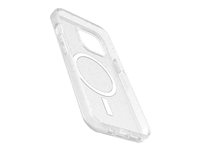 OtterBox Symmetry Series - Takakansi matkapuhelimelle - MagSafe-yhteensopiva - polykarbonaatti, synteettinen kumi - stardust (kirkas glitter) malleihin Apple iPhone 13, 14, 15 77-93117