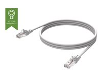 Vision Techconnect - Verkkokaapeli - RJ-45 (uros) to RJ-45 (uros) - 2 m - UTP - CAT 6 - buutattu - valkoinen TC 2MCAT6