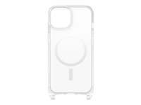 OtterBox React Series - Takakansi matkapuhelimelle - kaulakoru, nauhalla - MagSafe-yhteensopiva - 50 % kierrätettyä muovia - kirkas malleihin Apple iPhone 14 77-92280