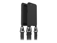 OtterBox React Series - Takakansi matkapuhelimelle - iskunkestävä, irrotettavalla kaulanauhalla - musta malleihin Apple iPhone 7, 8, SE (2.sukupolvi), SE (3rd generation) 77-92276
