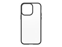 OtterBox React Series - ProPack Packaging - takakansi matkapuhelimelle - antimikrobinen - polykarbonaatti, TPE - black crystal malleihin Apple iPhone 14 Pro Max 77-88899