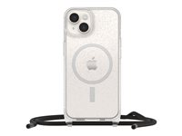 OtterBox React Series - Takakansi matkapuhelimelle - kaulanauha - MagSafe-yhteensopiva - stardust (kirkas glitter) malleihin Apple iPhone 14 77-92284