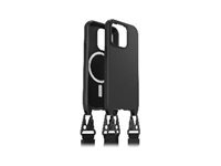 OtterBox React Series - Takakansi matkapuhelimelle - kaulanauha - MagSafe-yhteensopiva - musta malleihin Apple iPhone 15 Plus 77-93582