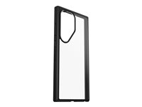 OtterBox React Series - Takakansi matkapuhelimelle - polykarbonaattikerros, termoplastinen elastomeeri (TPE) - musta kristalli (kirkas/musta) malleihin Samsung Galaxy S24 Ultra 77-94801