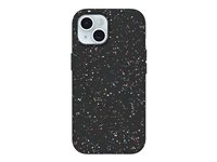OtterBox Core Series - Takakansi matkapuhelimelle - MagSafe-yhteensopiva - REGRIND-silikoni, synteettinen kumi - karnevaaliyö (musta) malleihin Apple iPhone 15 77-95132