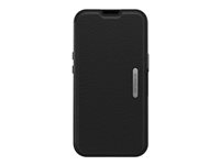 OtterBox Strada - Läppäkansi matkapuhelimelle - nahka - varjon musta malleihin Apple iPhone 13 77-85824