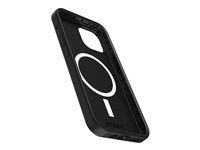 OtterBox Symmetry Series - Takakansi matkapuhelimelle - antimikrobinen - MagSafe-yhteensopiva - polykarbonaatti, synteettinen kumi, hopeafosfaattilasi - musta malleihin Apple iPhone 15 Pro Max 77-94125