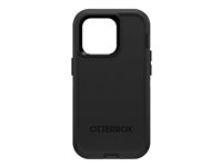 OtterBox Defender Series - Takakansi matkapuhelimelle - rosoinen - MagSafe-yhteensopiva - polykarbonaatti, synteettinen kumi - musta malleihin Apple iPhone 14 Pro 77-88381
