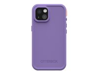 OtterBox FRE - Suojaava vedenkestävä kotelo matkapuhelimelle - MagSafe-yhteensopiva - 50 % kierrätettyä muovia, 25 % valtameripohjaista kierrätysmuovia - rule of plum (violetti) malleihin Apple iPhone 15 Pro 77-93407