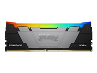 Kingston FURY Renegade RGB - DDR4 - pakkaus - 32 Gt: 2 x 16 Gt - DIMM 288 nastaa - 3600 MHz / PC4-28800 - CL16 - 1.35 V - puskuroimaton - non-ECC - musta KF436C16RB12AK2/32