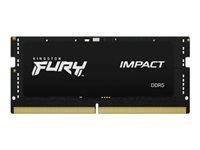 Kingston FURY Impact - DDR5 - pakkaus - 32 Gt: 2 x 16 Gt - 262-nastainen SO-DIMM - 6400 MHz / PC5-51200 - CL38 - 1.35 V - on-die ECC KF564S38IBK2-32