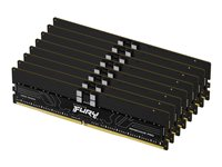 Kingston FURY Renegade Pro - DDR5 - pakkaus - 128 Gt: 8 x 16 Gt - DIMM 288 nastaa - 5600 MHz / PC5-44800 - CL28 - rekisteröity - on-die ECC - musta KF556R28RBEK8-128