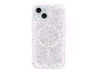OtterBox Core Series - Takakansi matkapuhelimelle - MagSafe-yhteensopiva - REGRIND-silikoni, synteettinen kumi - sprinkles (valkoinen) malleihin Apple iPhone 15 77-95133