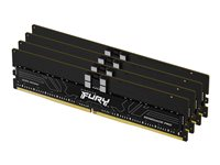 Kingston FURY Renegade Pro - DDR5 - pakkaus - 128 Gt: 4 x 32 Gt - DIMM 288 nastaa - 6400 MHz / PC5-51200 - CL32 - 1.4 V - rekisteröity - ECC - musta KF564R32RBE2K4-128