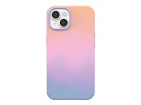 OtterBox Symmetry Series - Takakansi matkapuhelimelle - MagSafe-yhteensopiva - polykarbonaatti, synteettinen kumi - pehmeä auringonlasku (purppura) malleihin Apple iPhone 13, 14, 15 77-93399