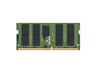Kingston - DDR4 - moduuli - 16 Gt - SO-DIMM 260-pin - 3200 MHz / PC4-25600 - CL22 - 1.2 V - puskuroimaton - ECC malleihin Dell Precision 3561, 5760, 7560 KTD-PN432E/16G